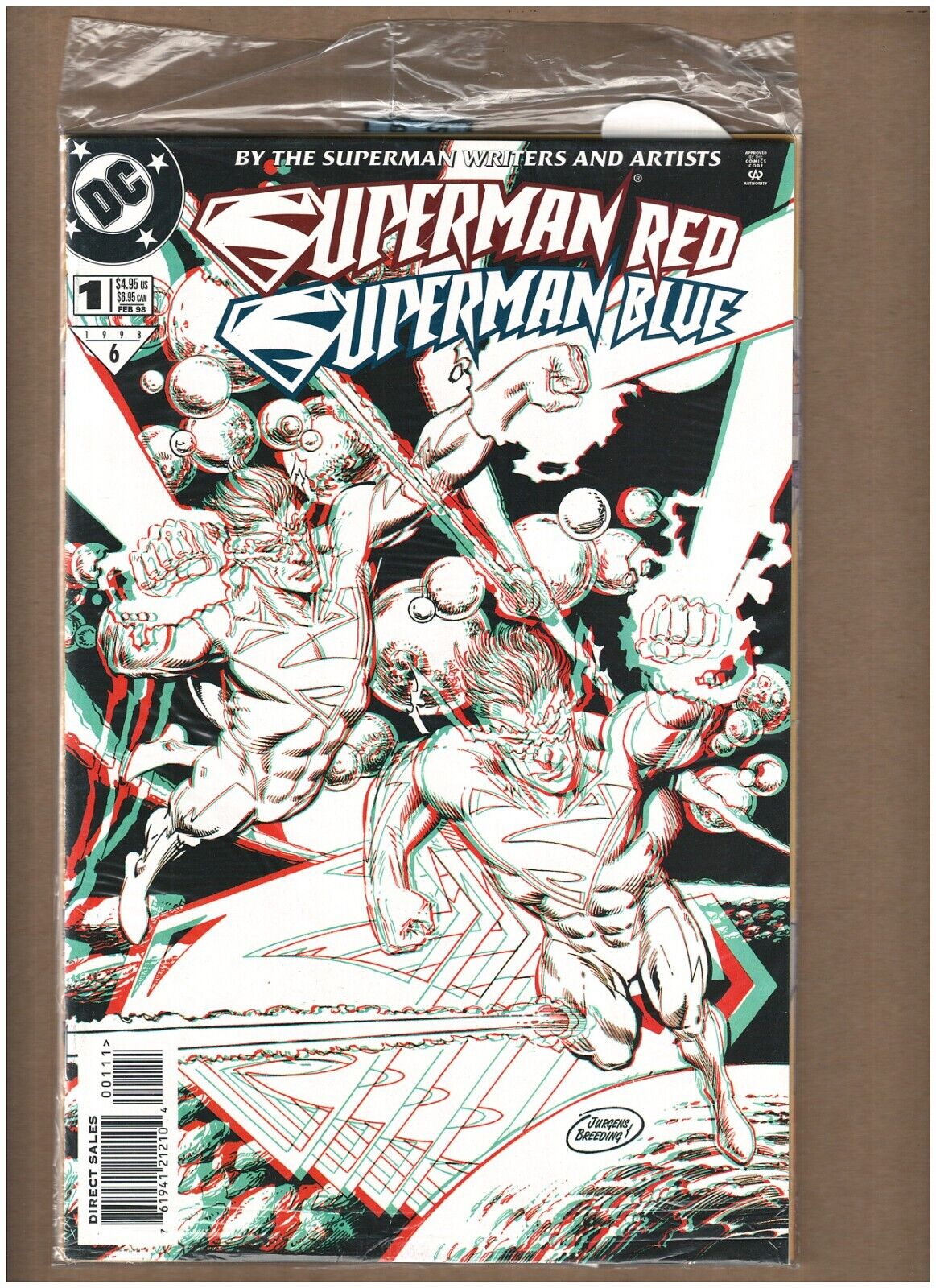 Superman Red/Superman Blue #1 dc comics 1998 Polybag Sealed NM- 9.2