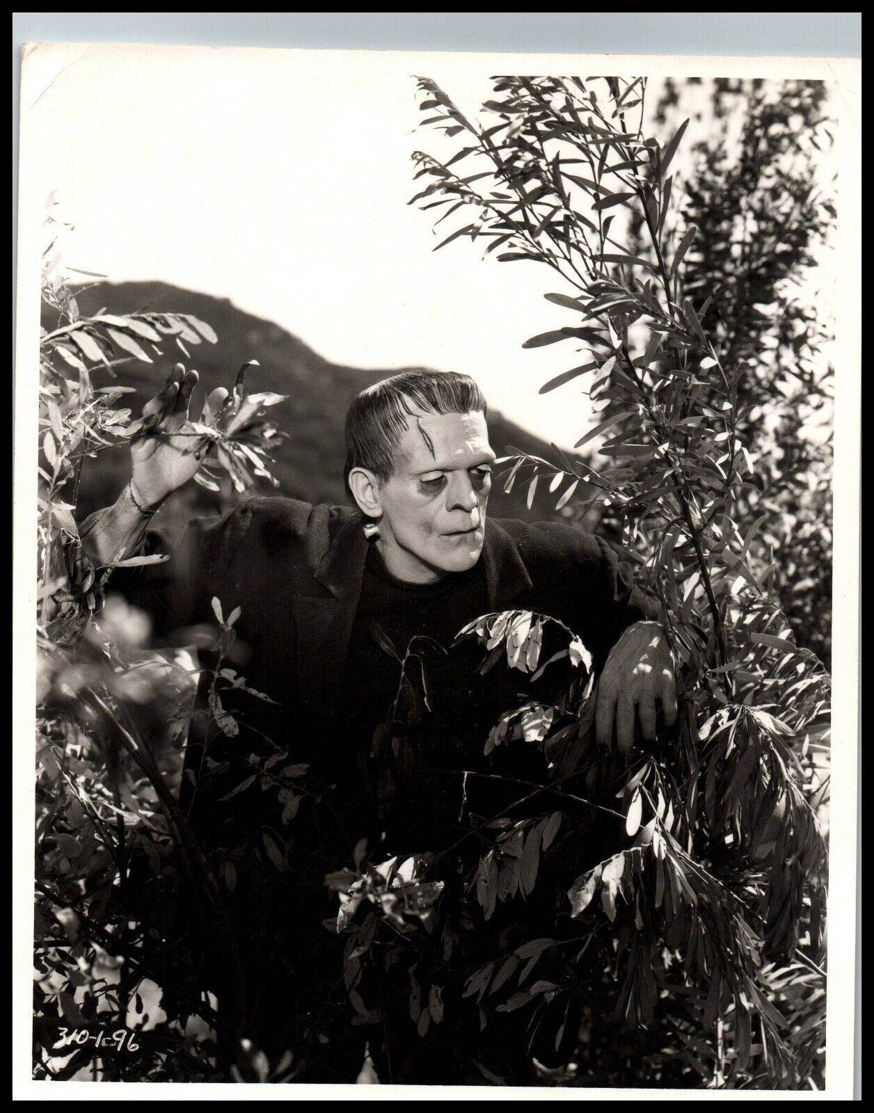 Boris Karloff in Frankenstein (1931) SILVER SCREEN 1950s DBW PORTRAIT PHOTO 702