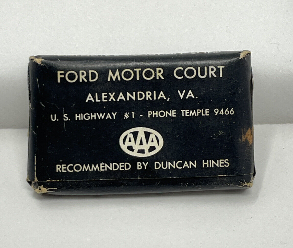Rare 1940s Ford Motor Court Soap - Triple A Colgate Floating Soap Virginia