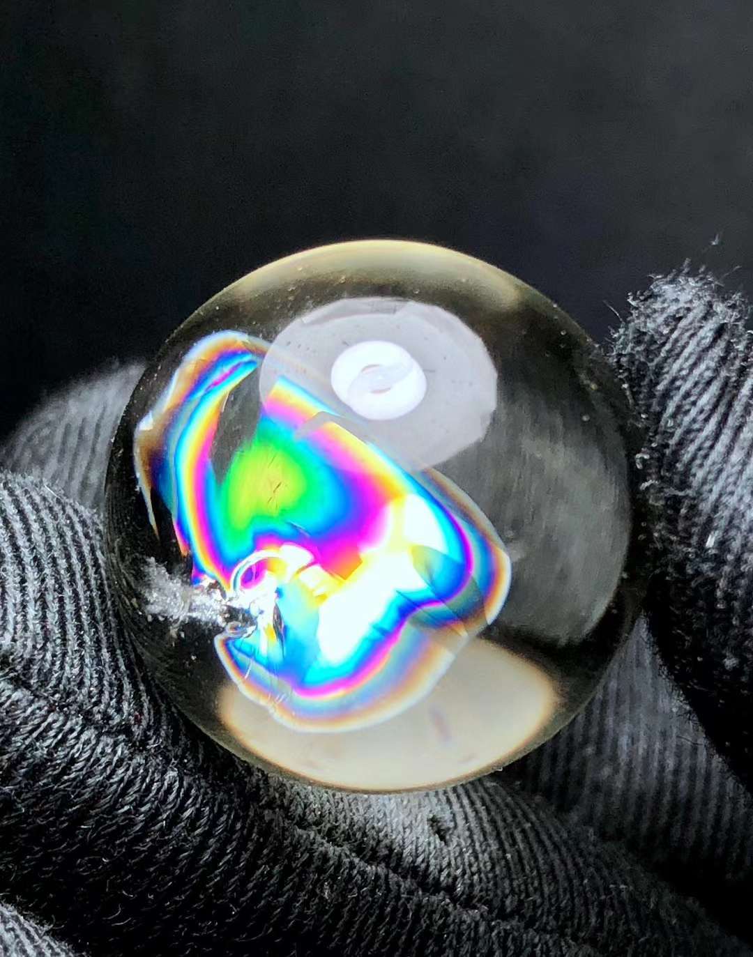 Natural multicolor plastic flower transfer bead pendant