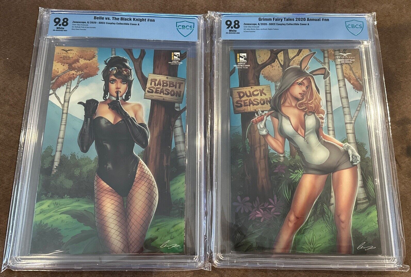 Zenescope Comic Set: 2020 SDCC Collectible Covers- Each LTD 350 & Graded 9.8