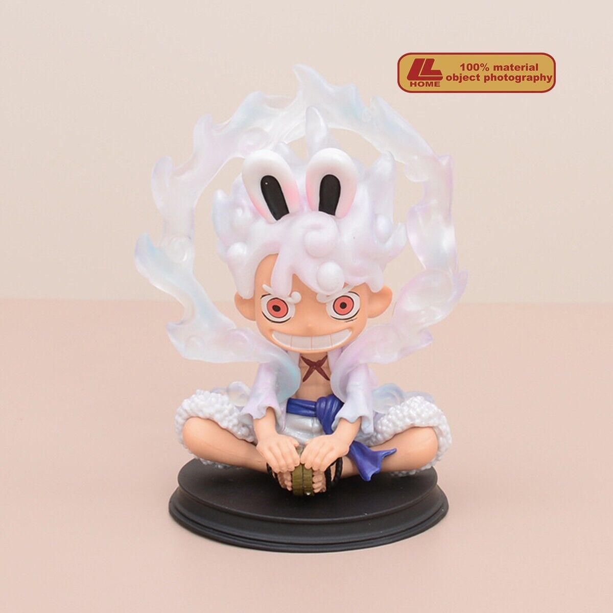 Anime OP Monkey D Luffy Gear 5th Nika Wear bunny ears Cute Figure Toy Gift