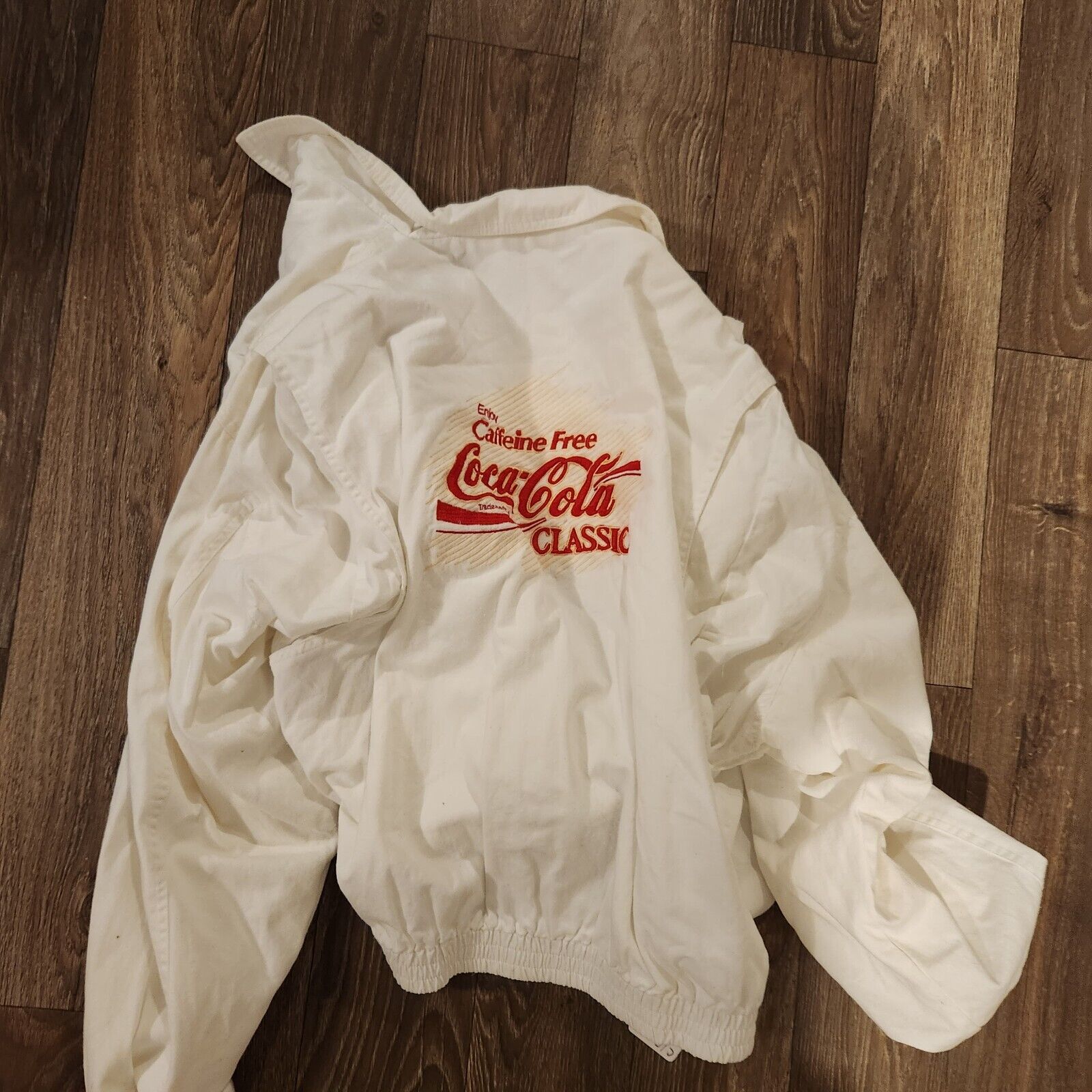 Vintage Caffeine Free Coca Cola Classic Employee / Promo Jacket XL MVP Corp 