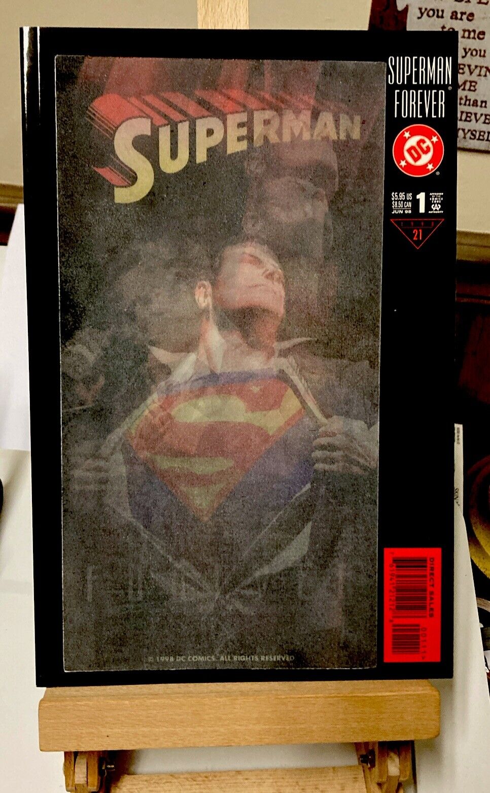  SUPERMAN FOREVER 1998 DELUXE HOLOGRAM COMIC ~ DC COMICS PUBLISHER ~ ALEX ROSS