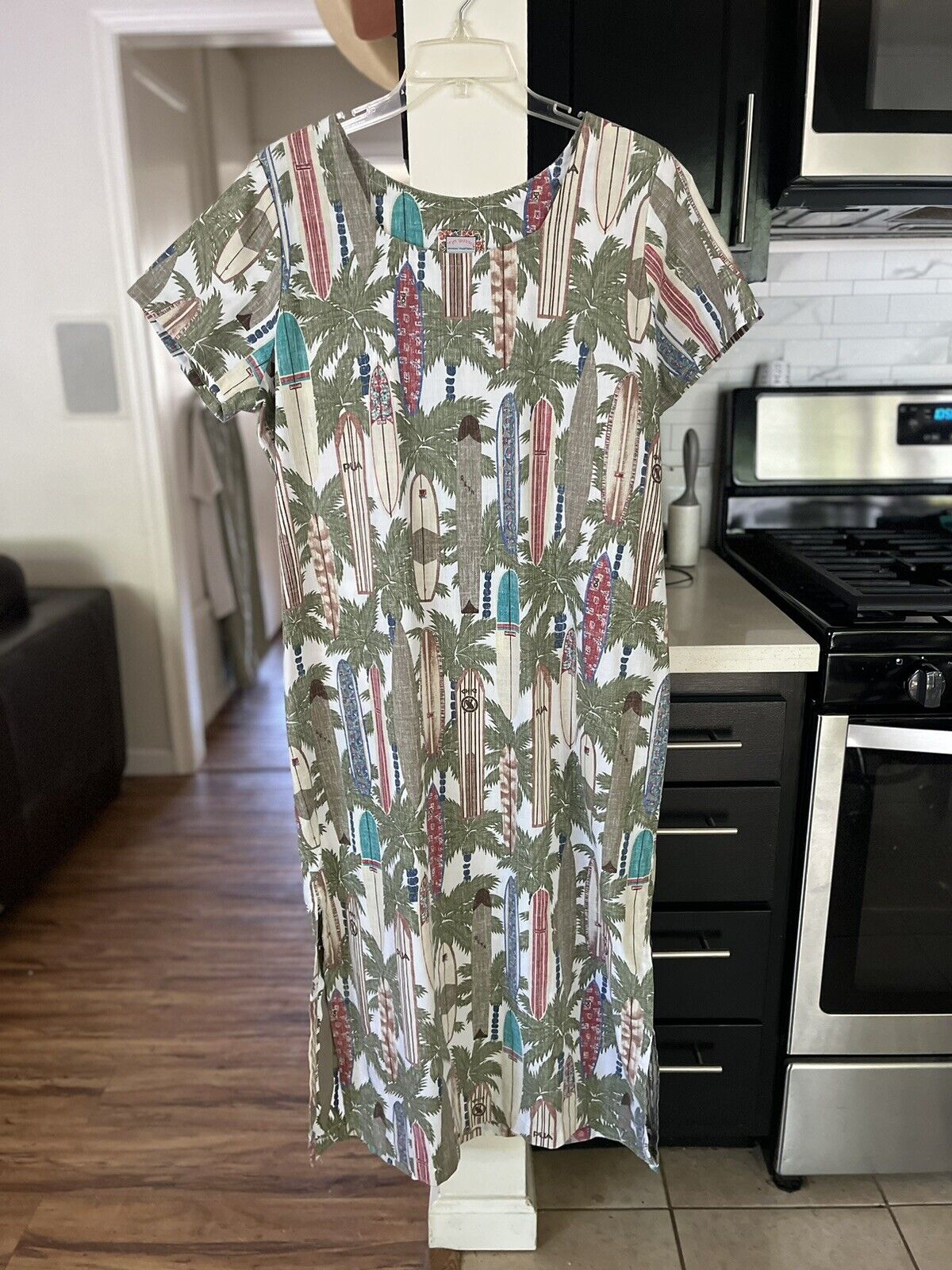 Reyn Spooner Hawaiian Maxi Dress Traditional Cotton Tropical Size XL