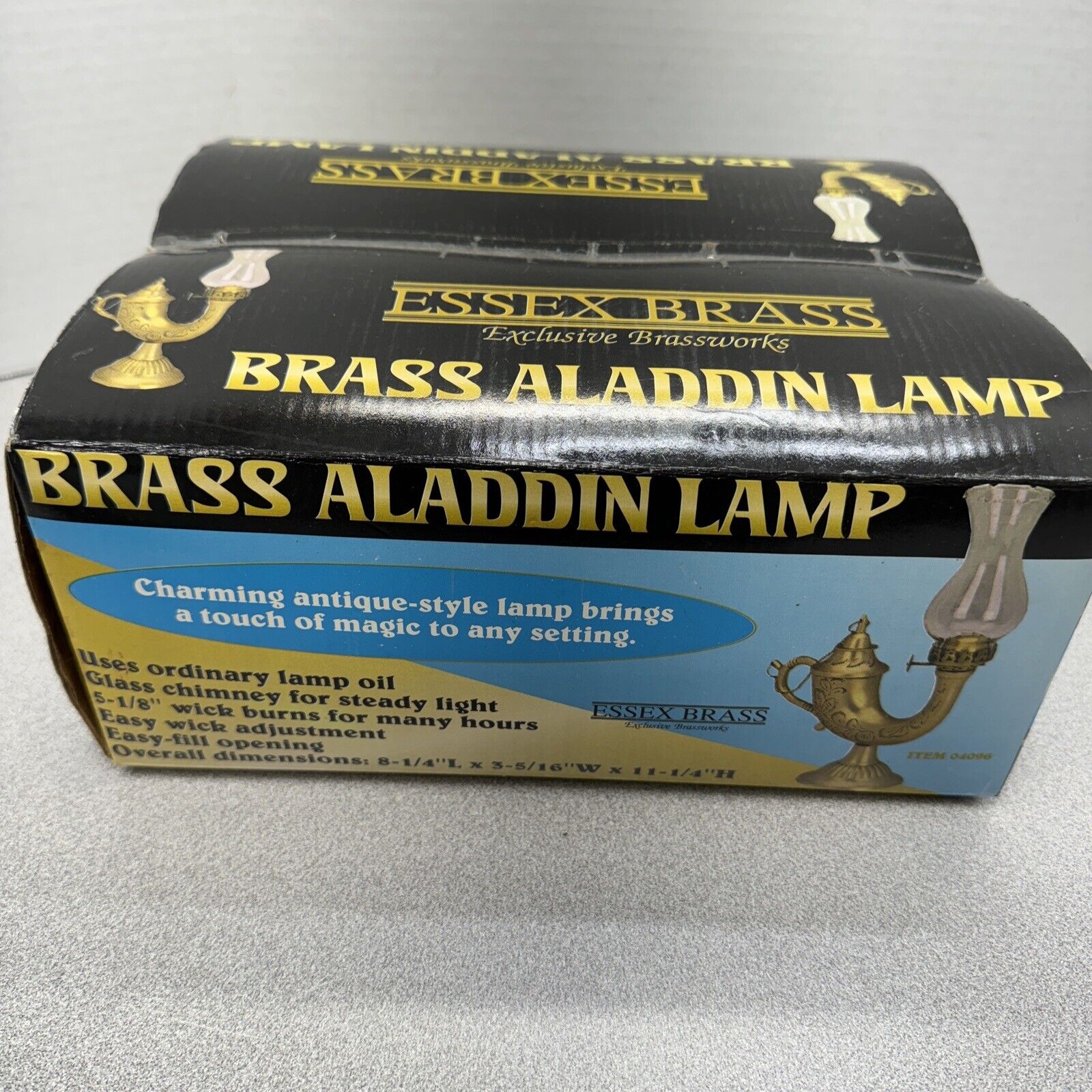 Essex Brass - Brass Aladdin Lamp - Still in Box, Oil Lamp New