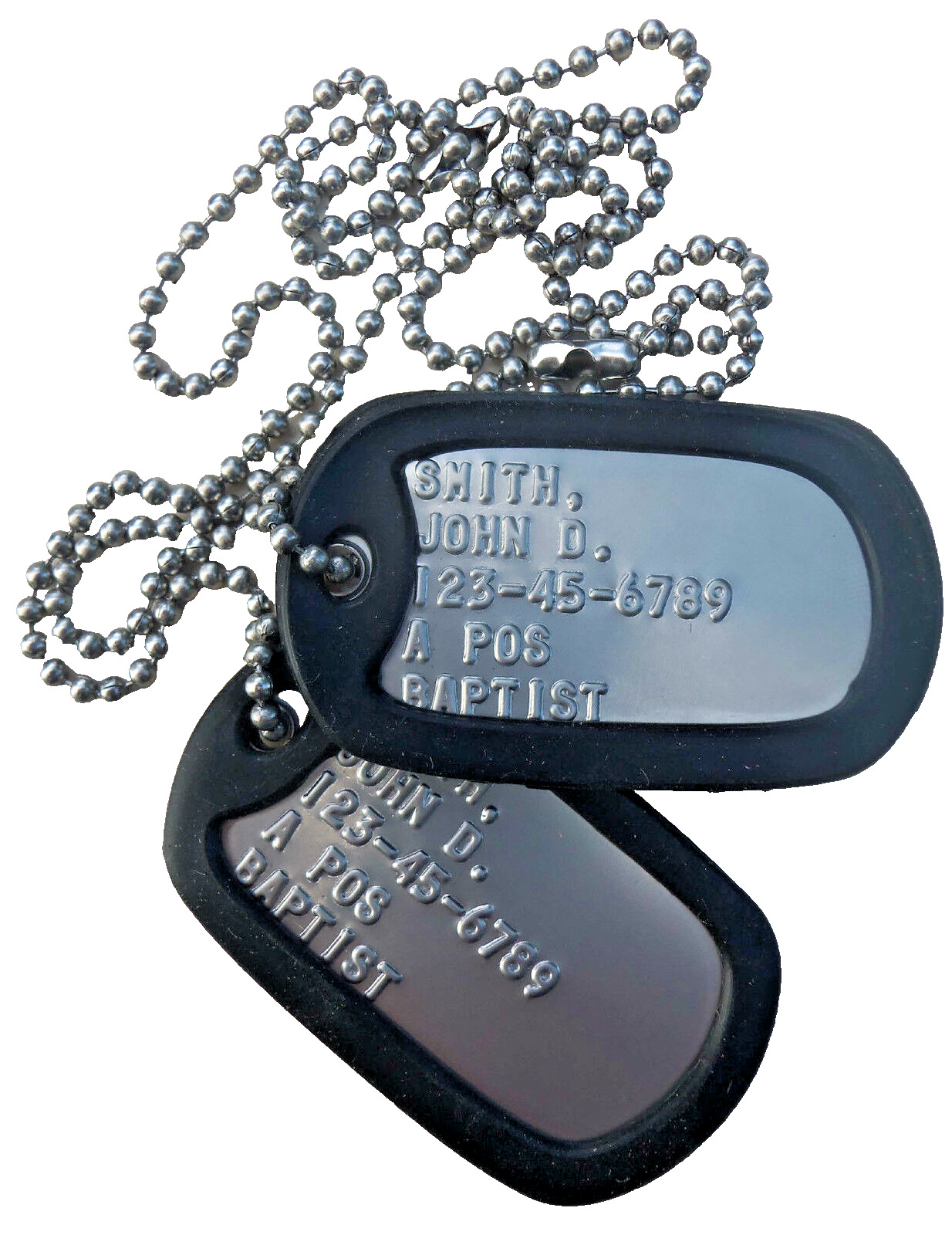 Real Embossed Military Dog Tags Dogtags Made Just For U