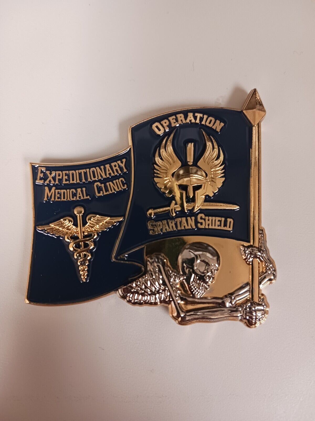Expeditionary Medical Clinic Isa Air Base Bahrain Coin 2019 Spartan Shield