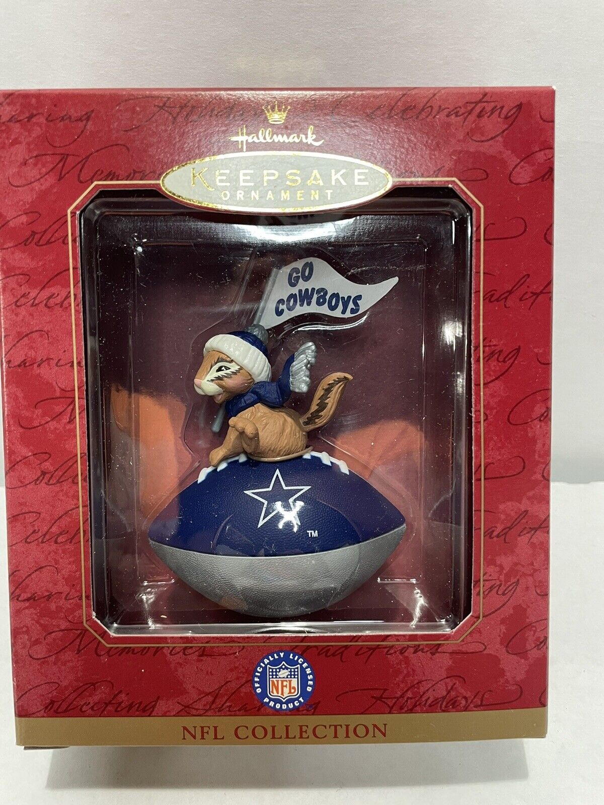 Vintage Hallmark Keepsake Ornaments NFL Collection (GO COWBOYS) Dallas Cowboys 