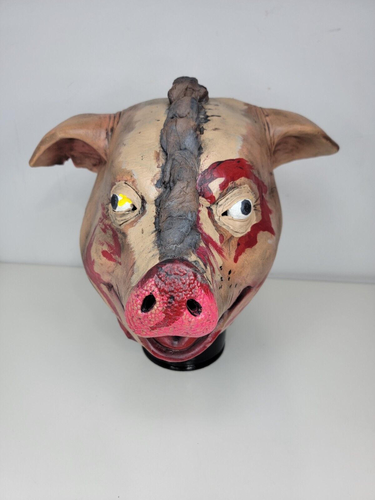 Mens Motel Hell Dead Slaughtered Pig Scary Halloween Costume Overhead Latex Mask