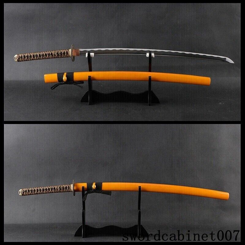 Handmade Japanese Katana Samurai sword 1095 Carbon Steel Sharp Blade Full Tang
