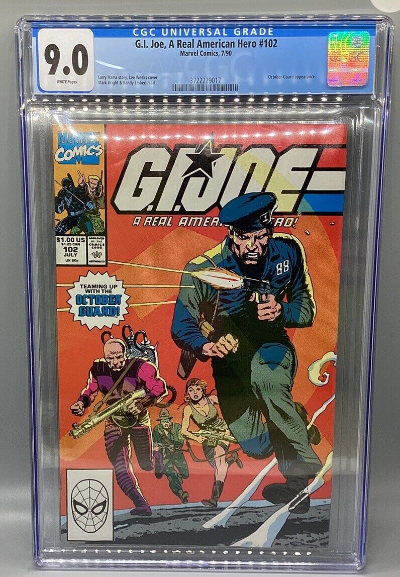 G.I. Joe: A Real American Hero #102 - 1990 - Marvel Comics - CGC 9.0