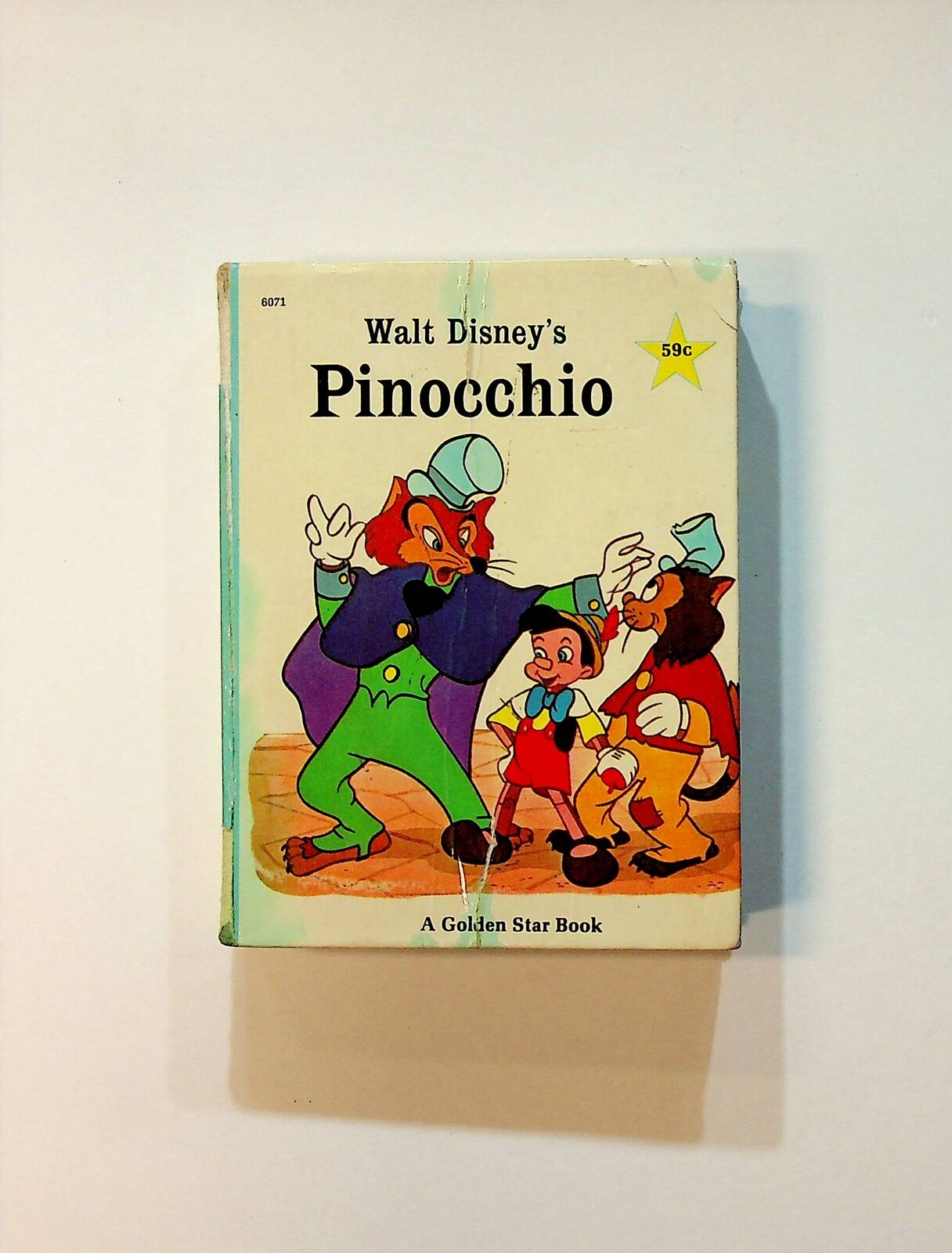 Pinocchio A Golden Star Book Golden Star Library #6071 VG 1967 Low Grade