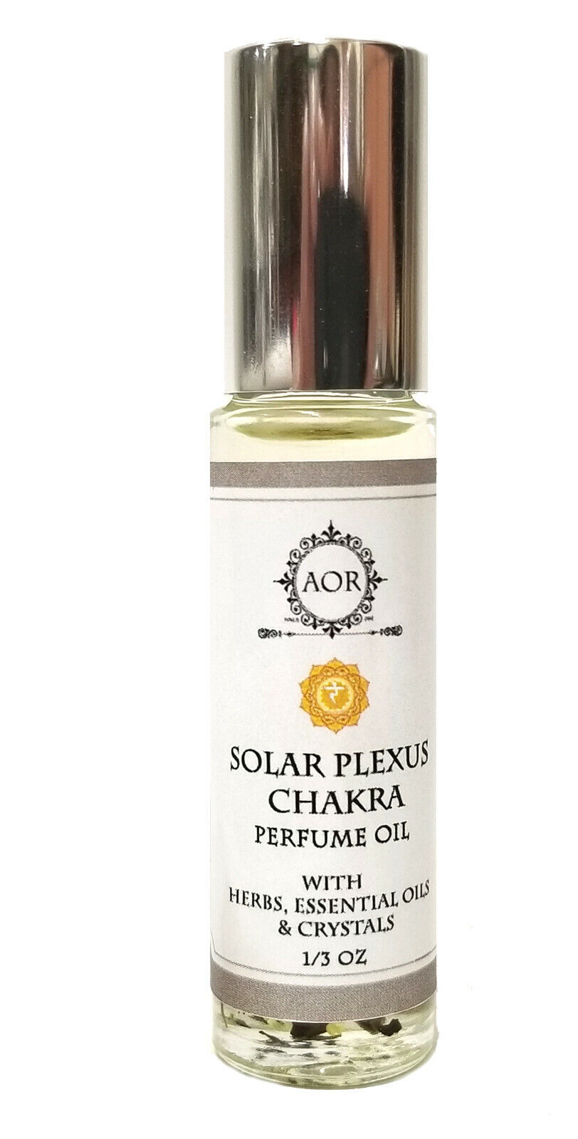 Solar Plexus Chakra Perfume Oil Crystals Herbs Confidence Self Esteem Yoga Wicca