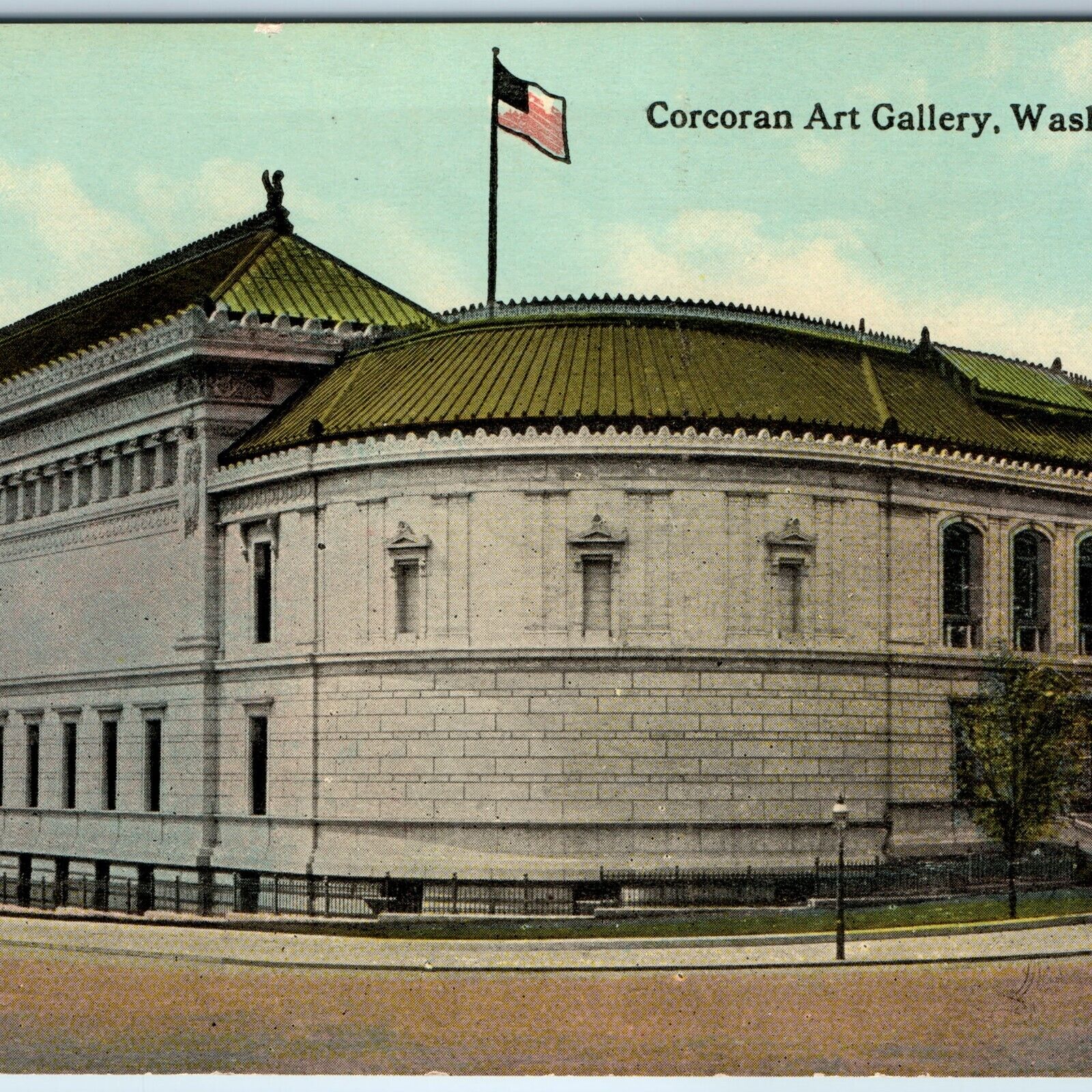 c1910s Washington D.C. Corcoran Art Gallery Museum Litho Photo Postcard UNP A225