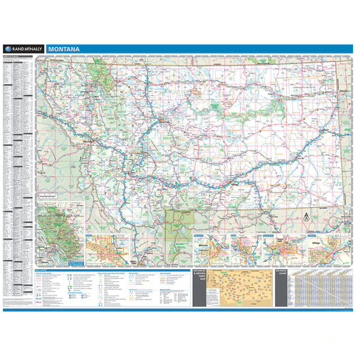 PROSERIES WALL MAP: MONTANA STATE (R)