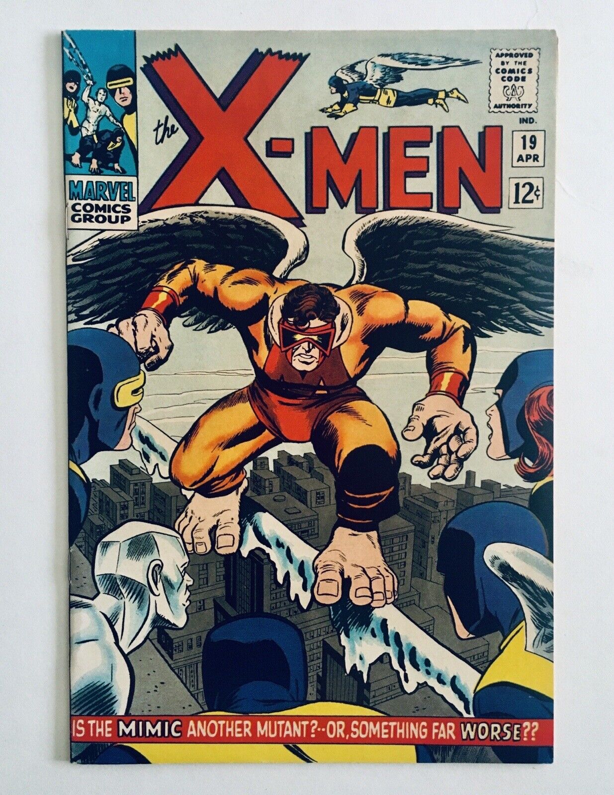 X-MEN #19, (Apr 1966), Silver Age, 1st App. & ORIGIN the MIMIC, VF, 8.0-8.5, C1