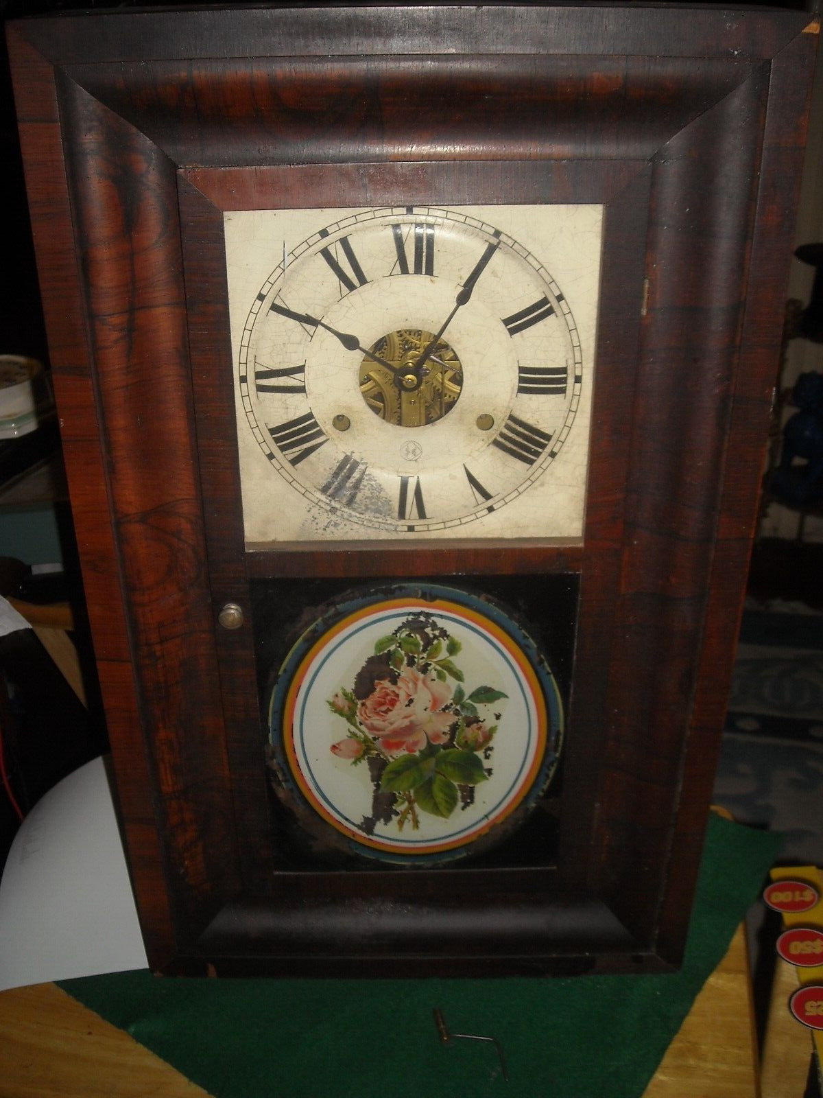 Antique vintage Seth Thomas OGEE style weight driven clock working