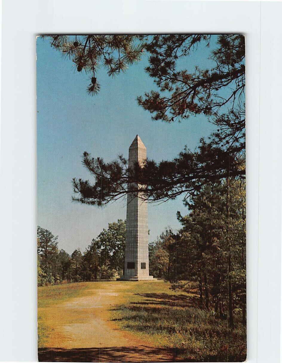 Postcard United States Monument, Kings Mountain National Military Park, SC