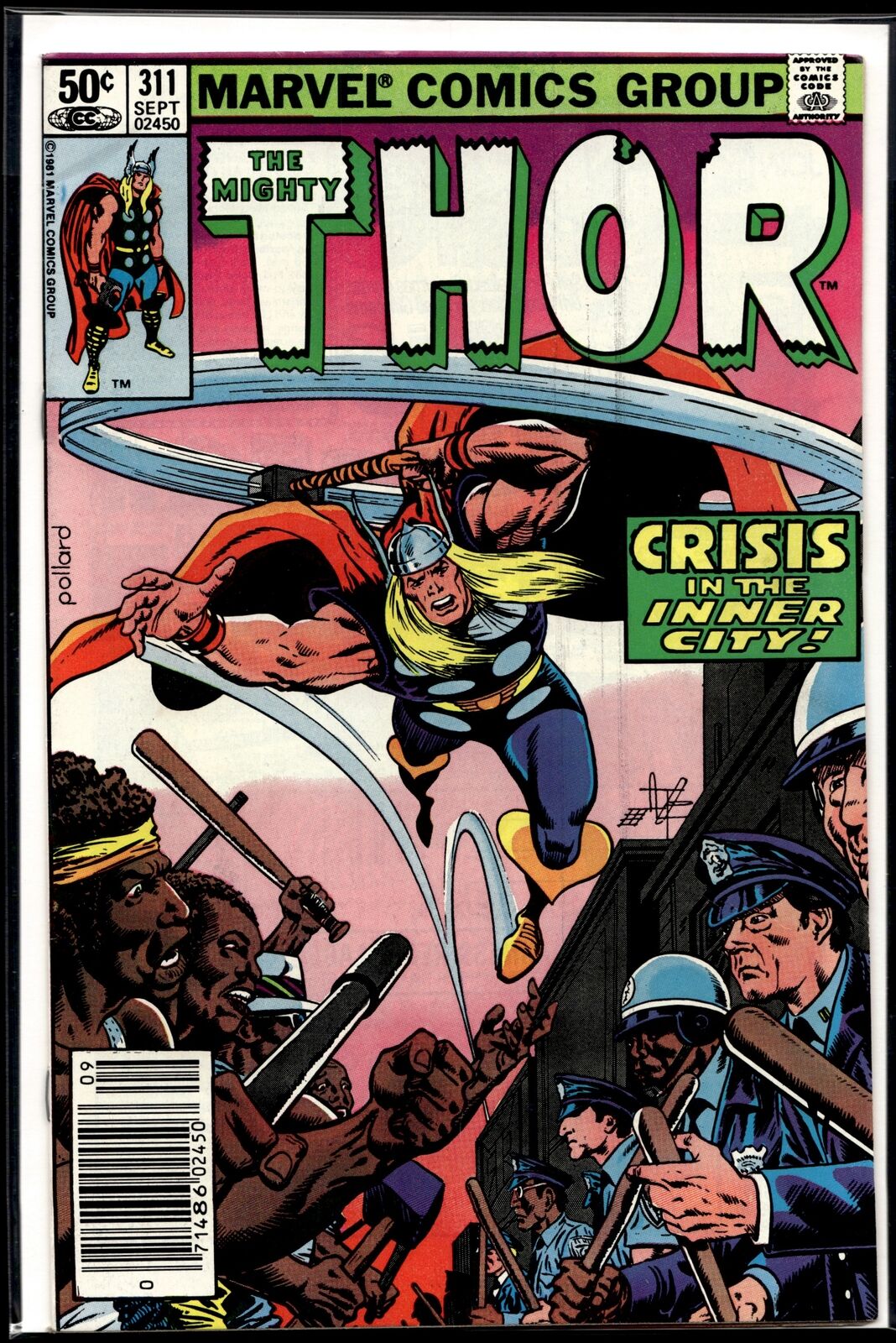 1981 Mighty Thor #311 Newsstand B Marvel Comic