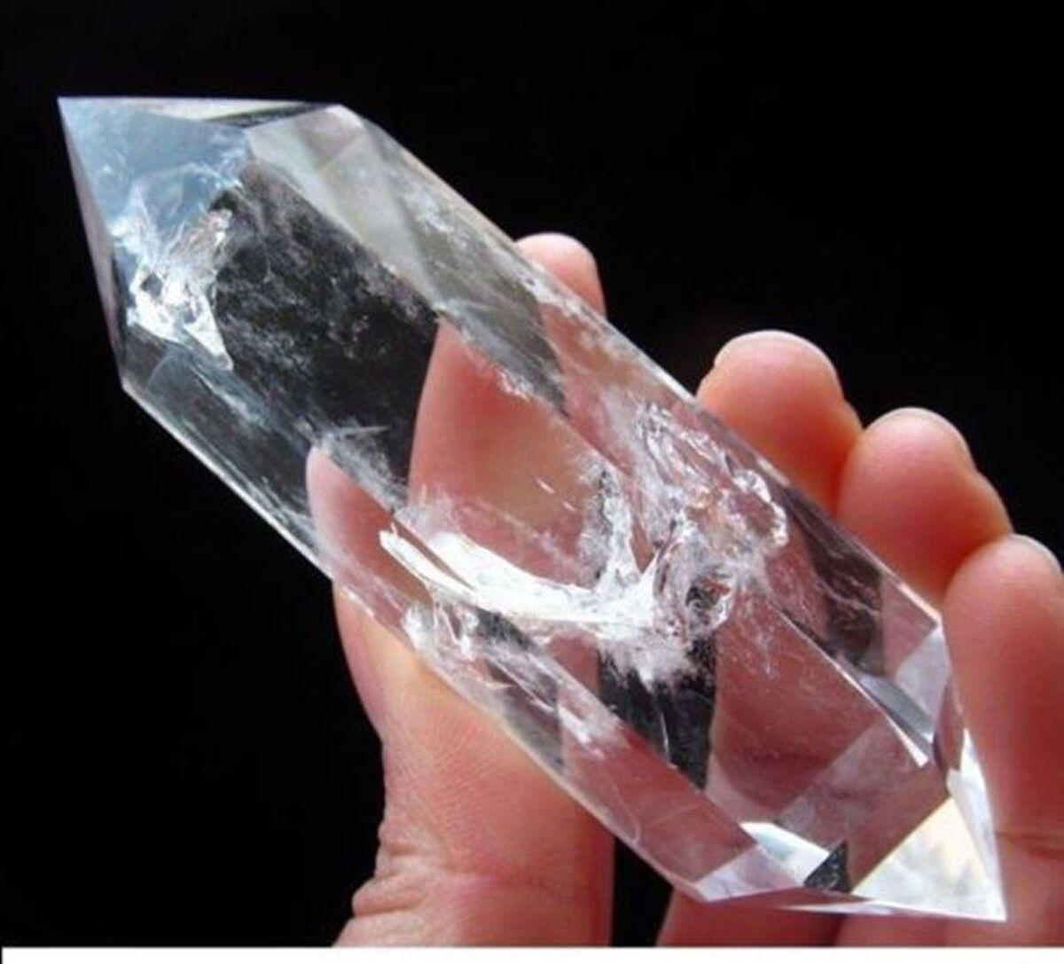 Genuine Natural 70-80mm Real natural clear quartz crystal wand point healing
