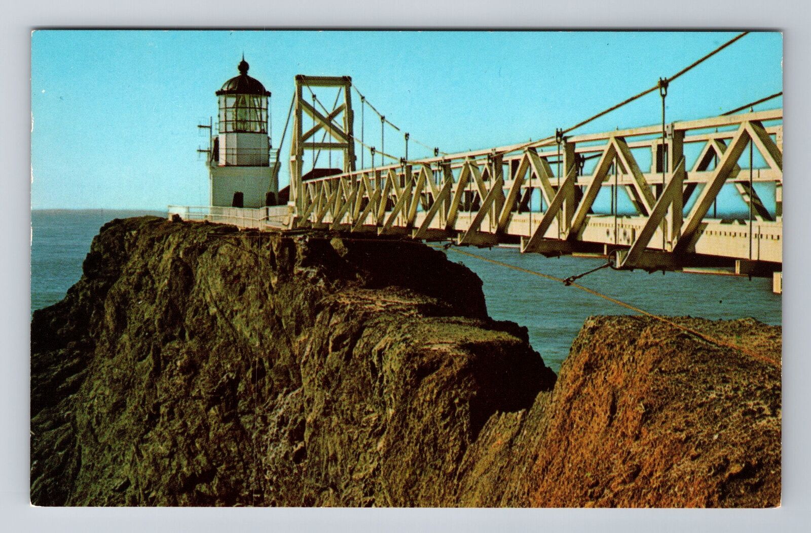 San Francisco CA-California, Point Bonita Light Station Antique Vintage Postcard