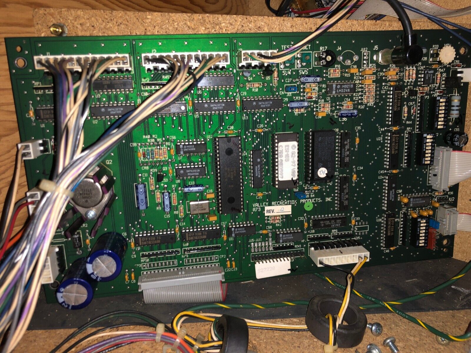 VALLEY COUGAR RECREATIONS PCB A73 CPU BOARD DARTS ARCADE #