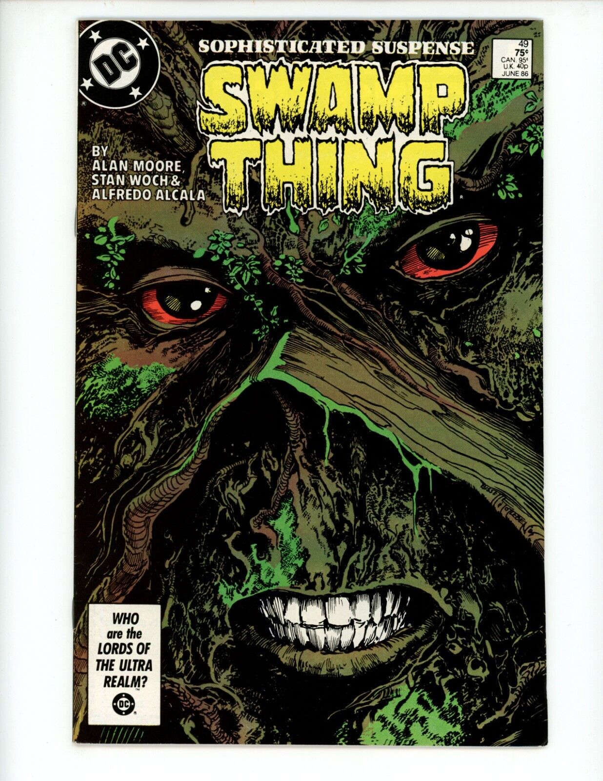 Swamp Thing #49 Comic Book 1986 VF Cameo Justice League Dark App