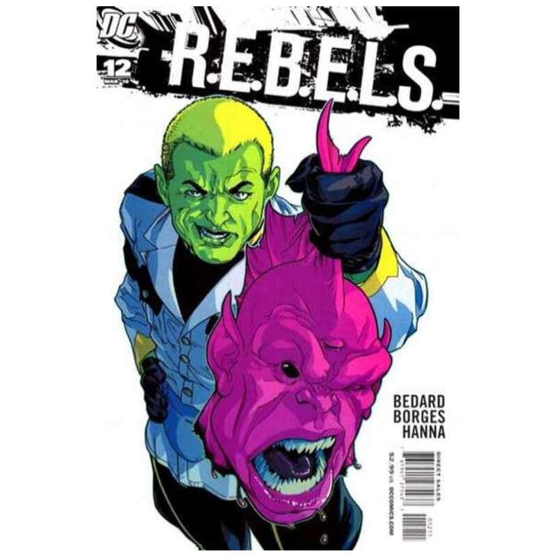 R.E.B.E.L.S. (2009 series) #12 in Near Mint condition. DC comics [m|