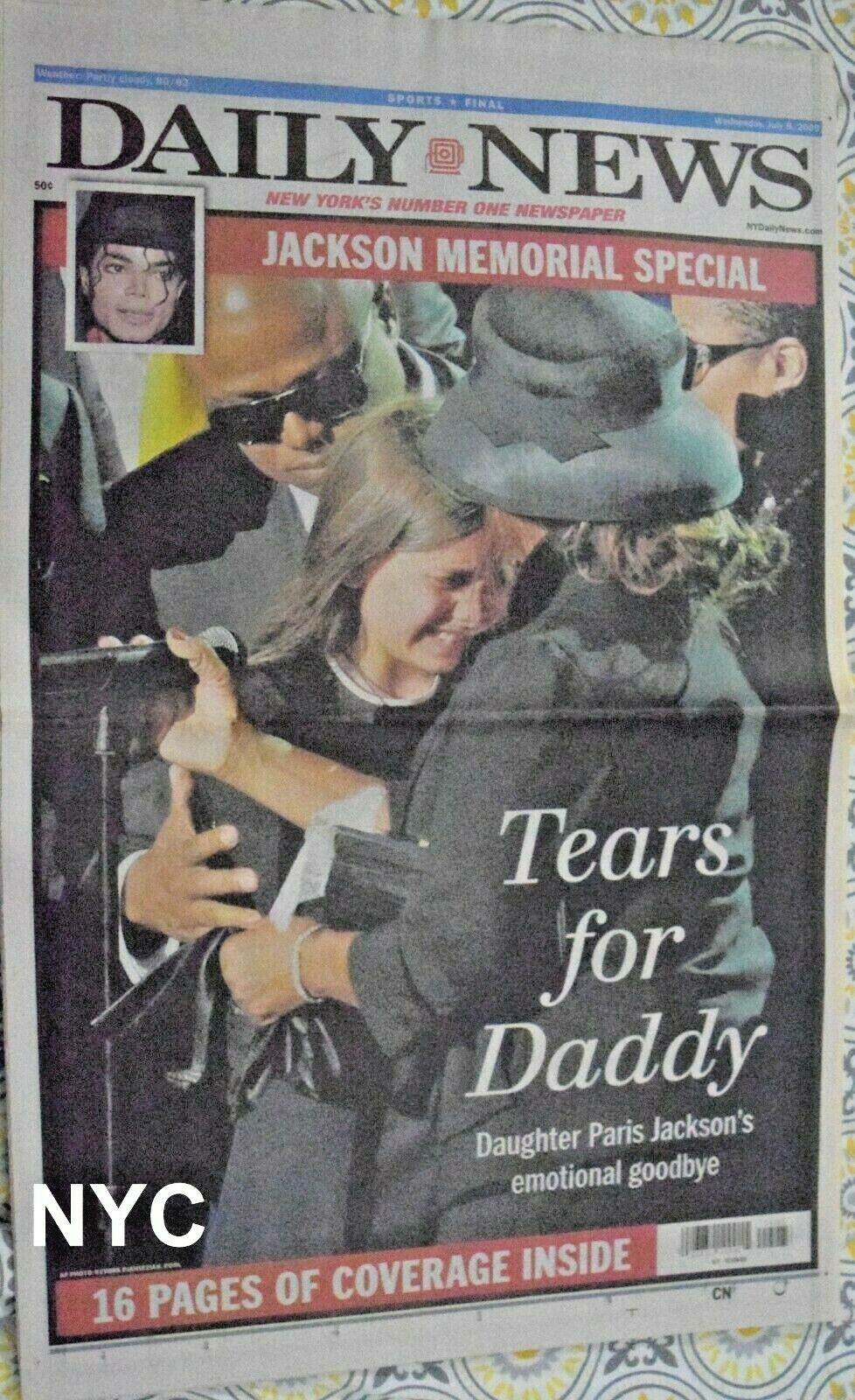 Michael Jackson Memorial Special Ny Daily News July 8 2009 🔥