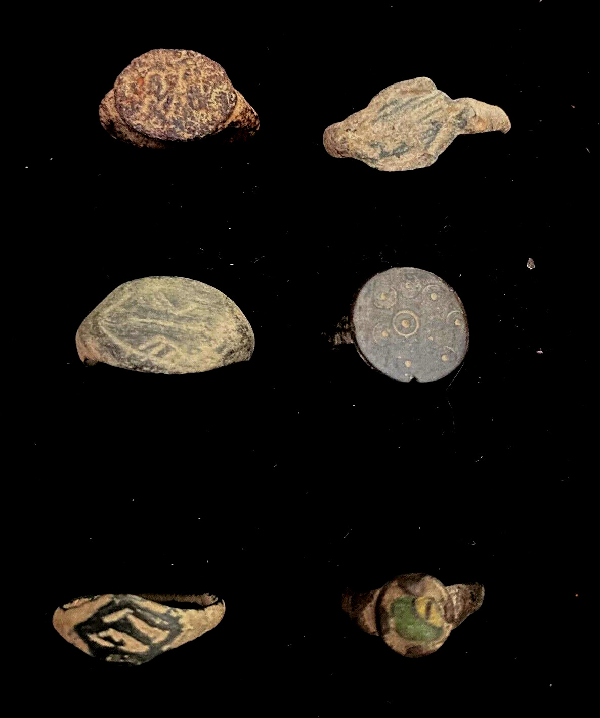 Group Lot Roman Antiquities and Artifacts 6 Nice Quality Roman Greek Rings