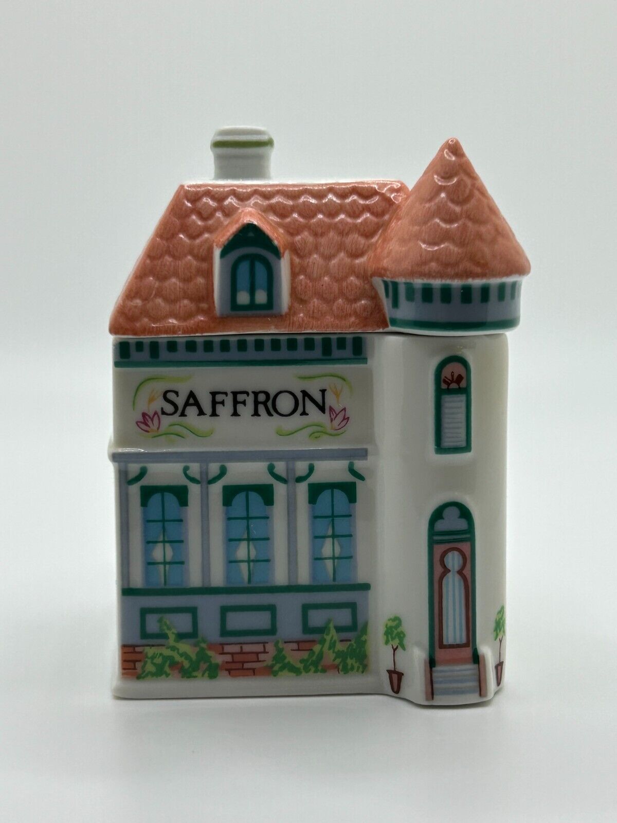 Vintage Collectible 1989 LENOX Spice Village SAFFRON Jar