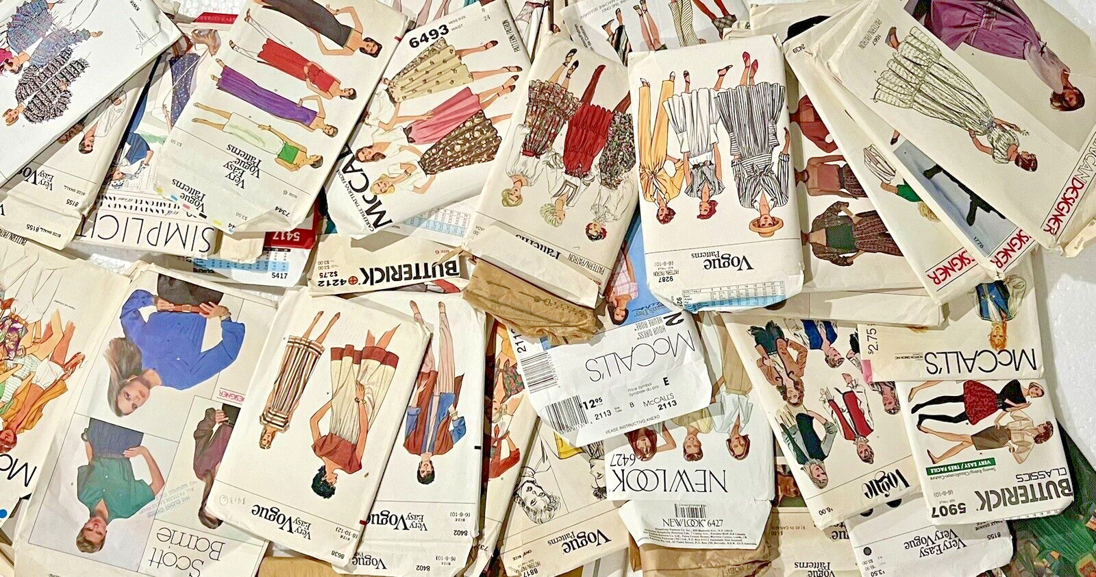 BIG LOT Vintage Sewing Patterns Lot '60's, 70's, 80's SEE PICS- Vogue & More