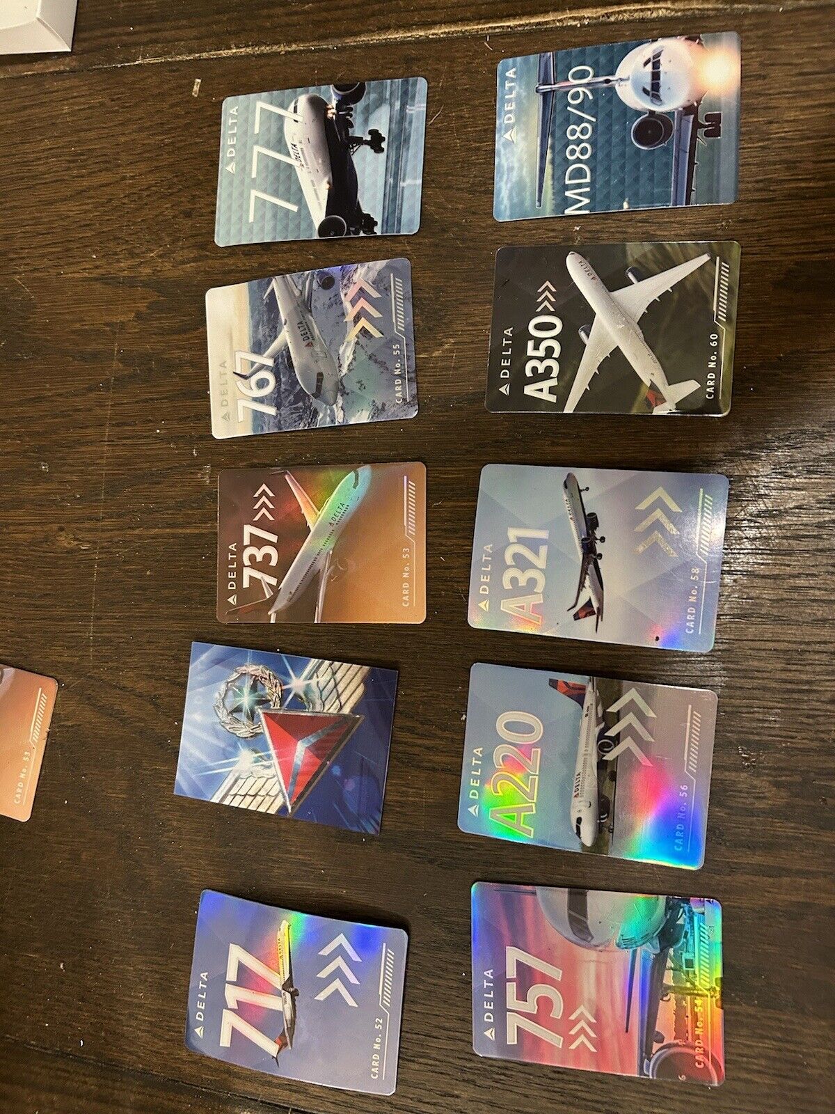 10 new delta trading card set.