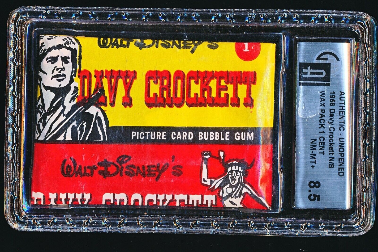 1956 Davy Crockett UNOPENED 1-CENT WAX PACK GAI 8.5
