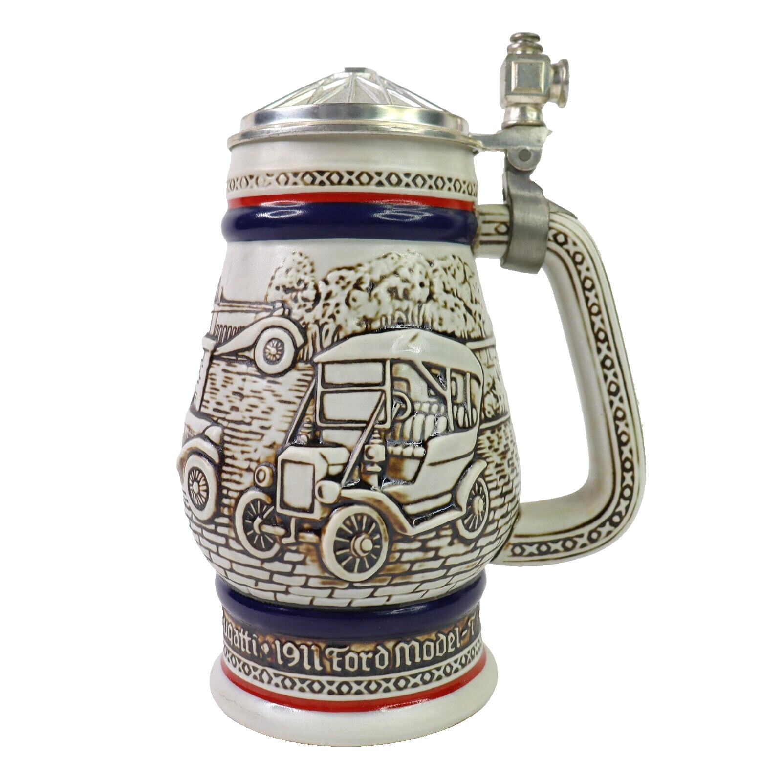 Vintage 1979 Avon Automobile Beer Stein Old Mug Handcrafted in Brazil Caramarte