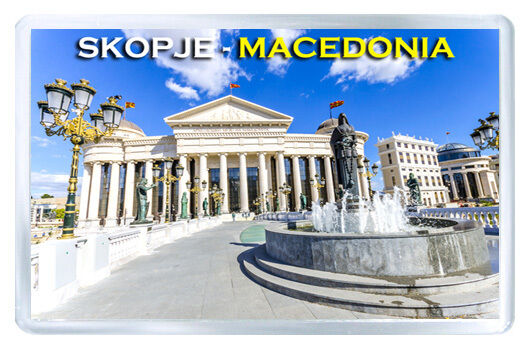 Skopje Macedonia Fridge Magnet Souvenir