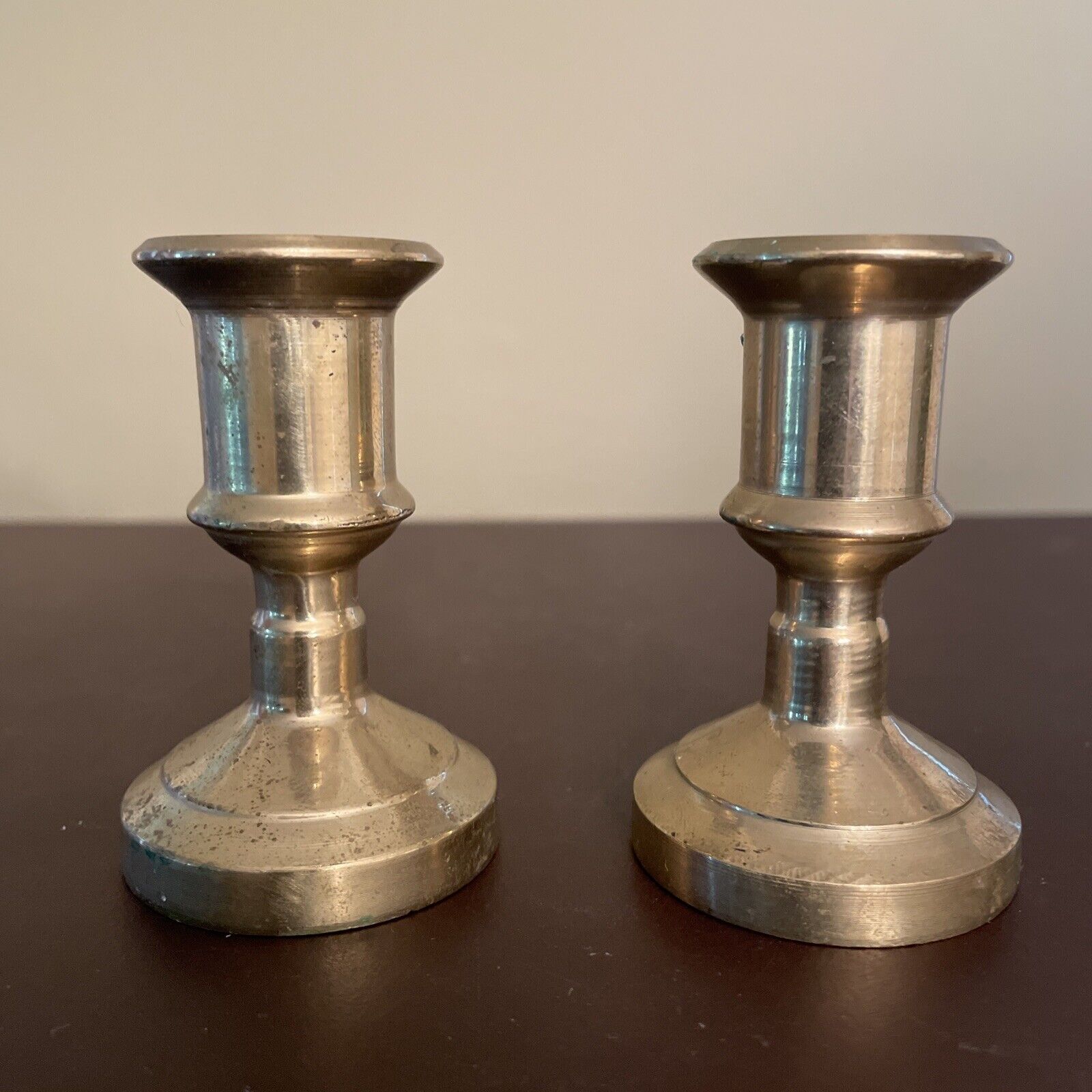 Vintage Italian Brass 3” Candlesticks Lilian Vernon 1 pair Set Of 2
