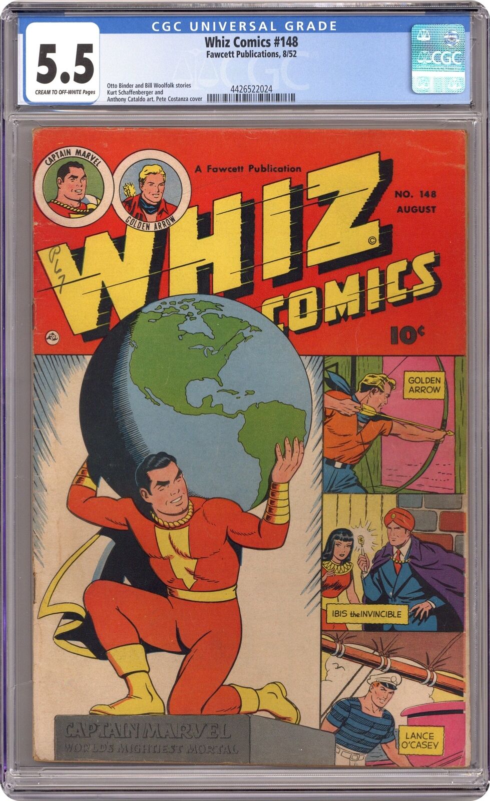 Whiz Comics #148 CGC 5.5 1952 4426522024