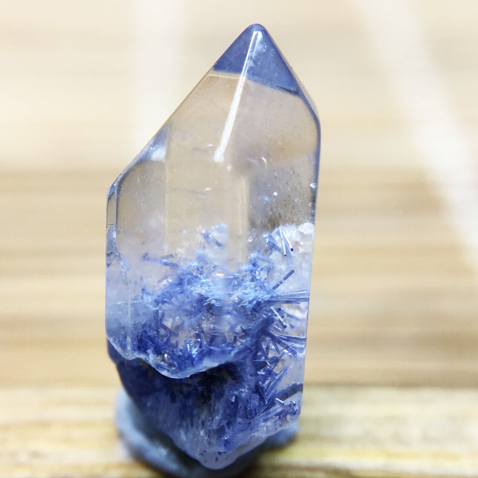 2.5Ct Very Rare NATURAL Beautiful Blue Dumortierite Quartz Crystal Specimen