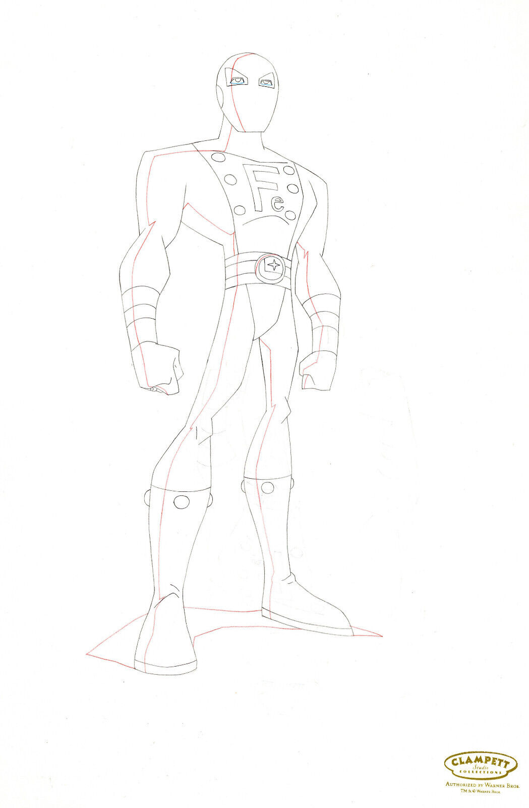 Warner Brothers-Legion of Superheroes-Original Production Drawing-Ferro Lad