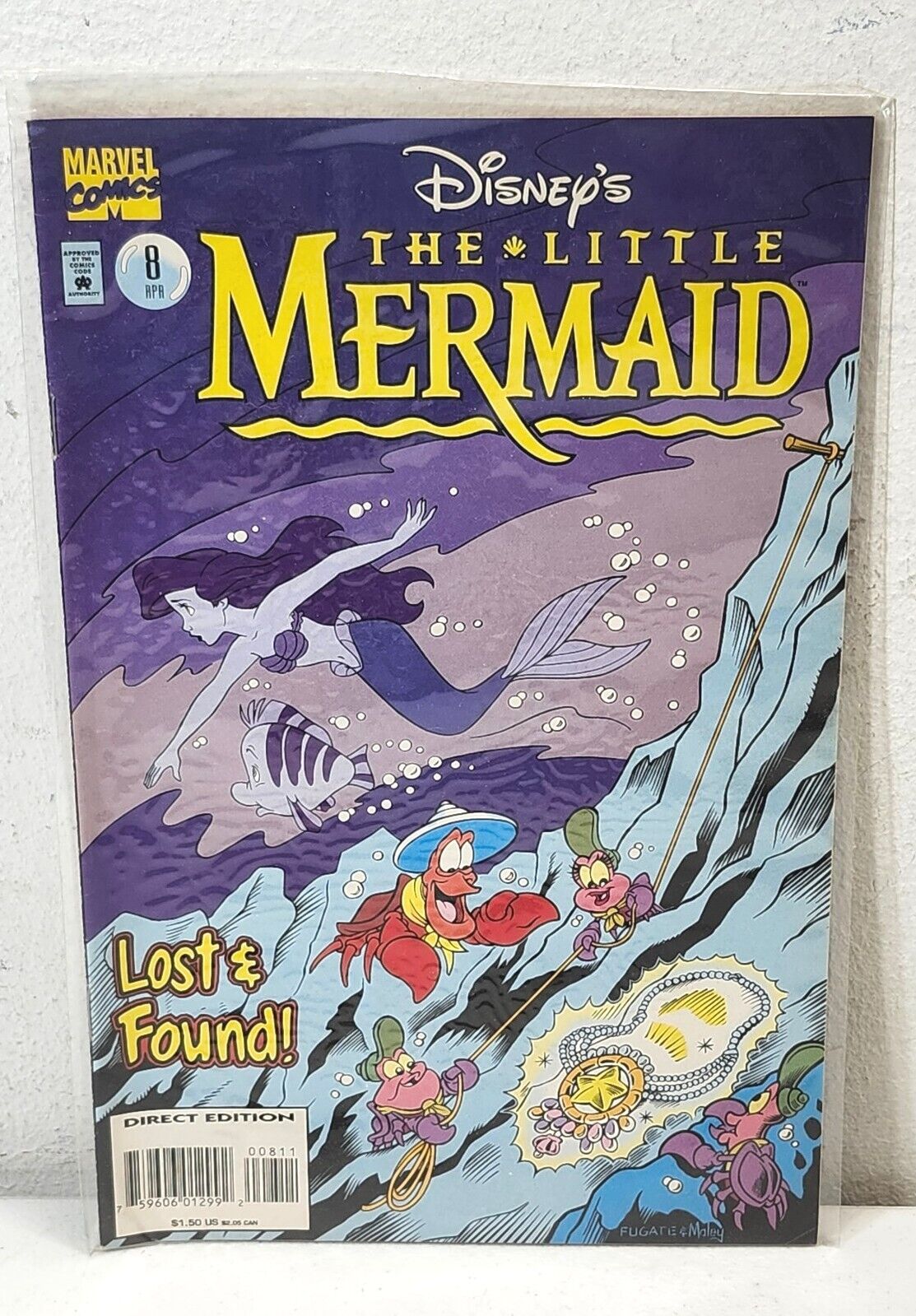 Disney The Little Mermaid#8 Direct Edition Marvel Comics 1995