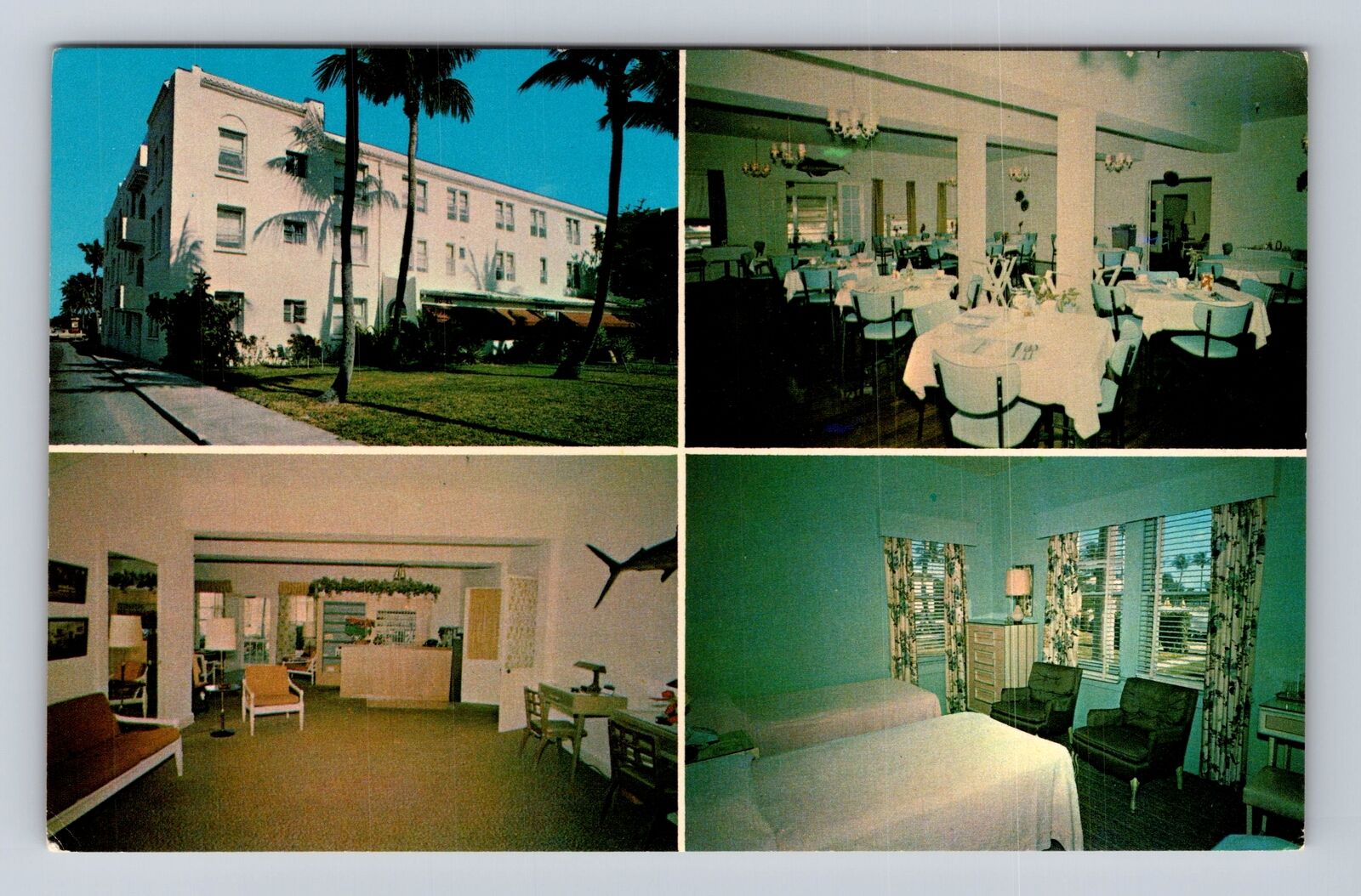 Lake Worth FL-Florida, Hotel Florida, Advertisement, Antique, Vintage Postcard