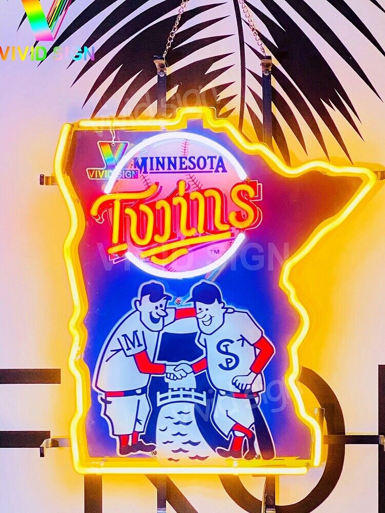 Minnesota Twins City Logo Neon Light Sign Lamp 17\