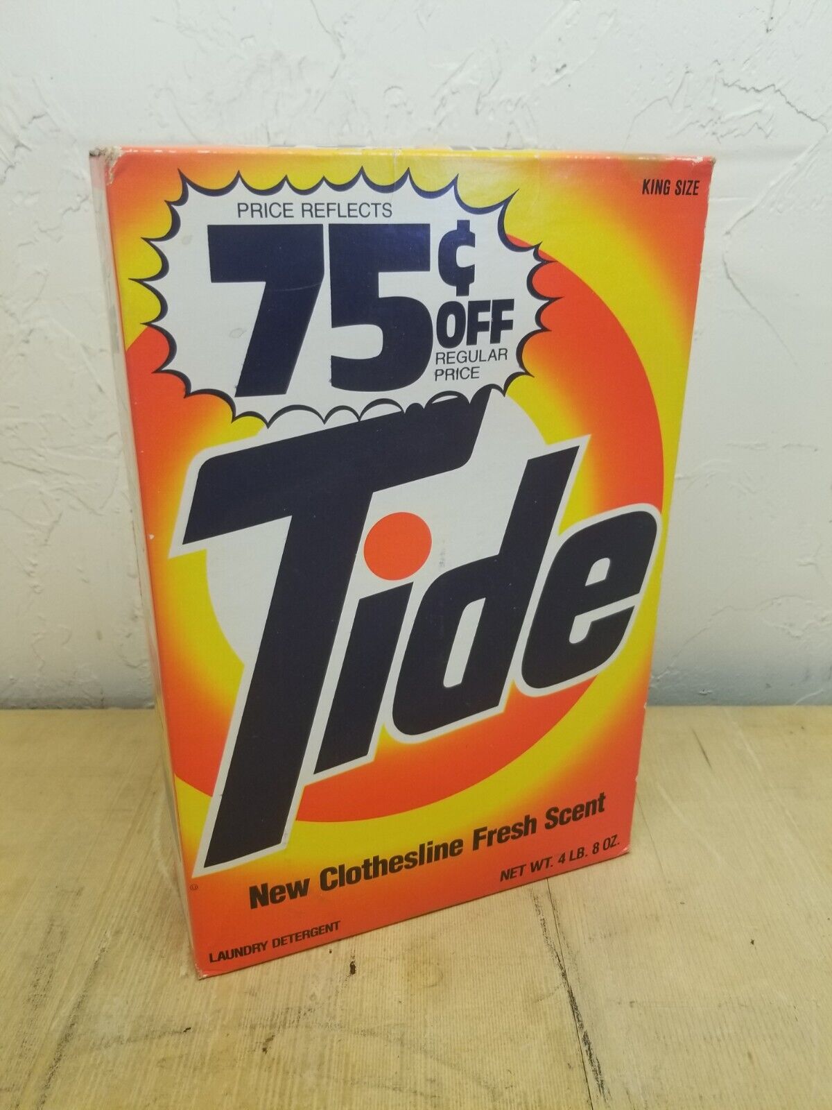 Vintage tide laundry soap empty box King size