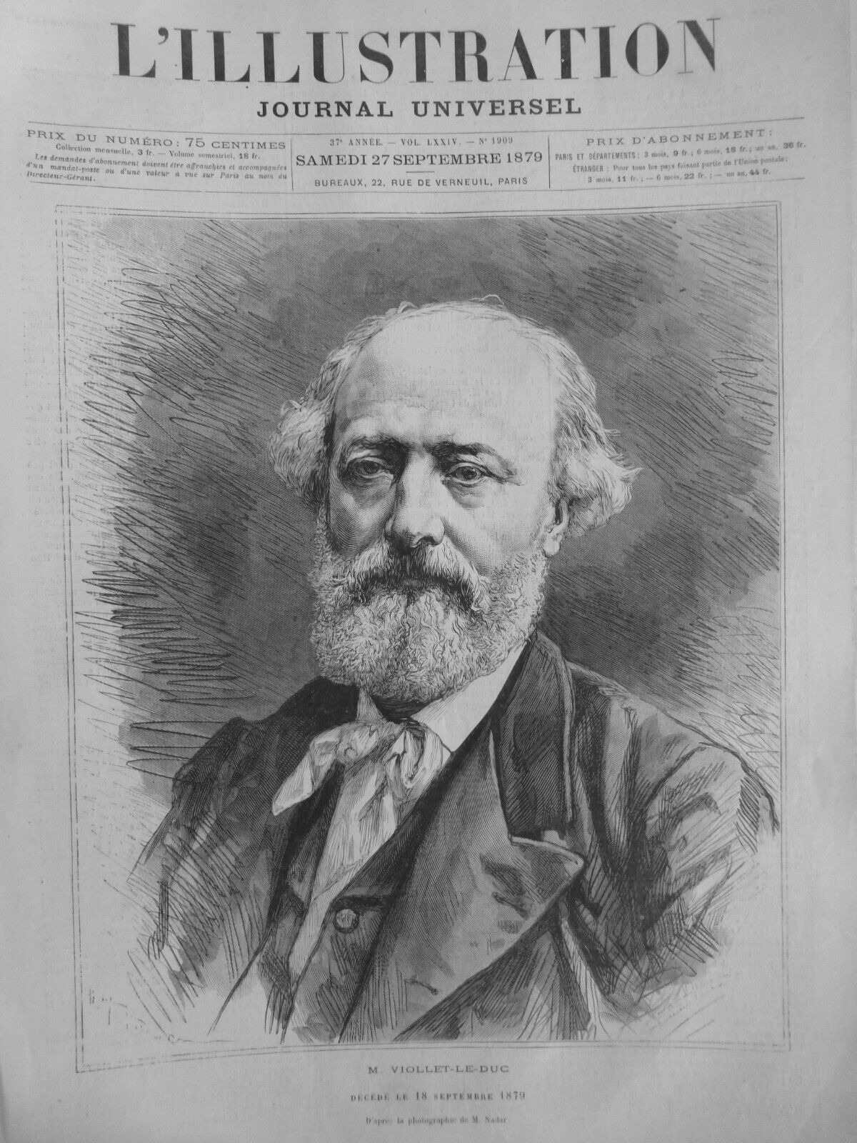 1860 1879 VIOLET LE DUC CHATEAU DE PIERREFONDS 5 OLD NEWSPAPERS