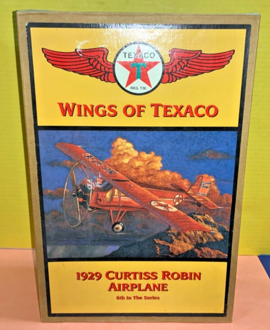 VTG 1998 Wings of Texaco 1929 Curtiss Robin Airplane (B) - AS IS w/ Box