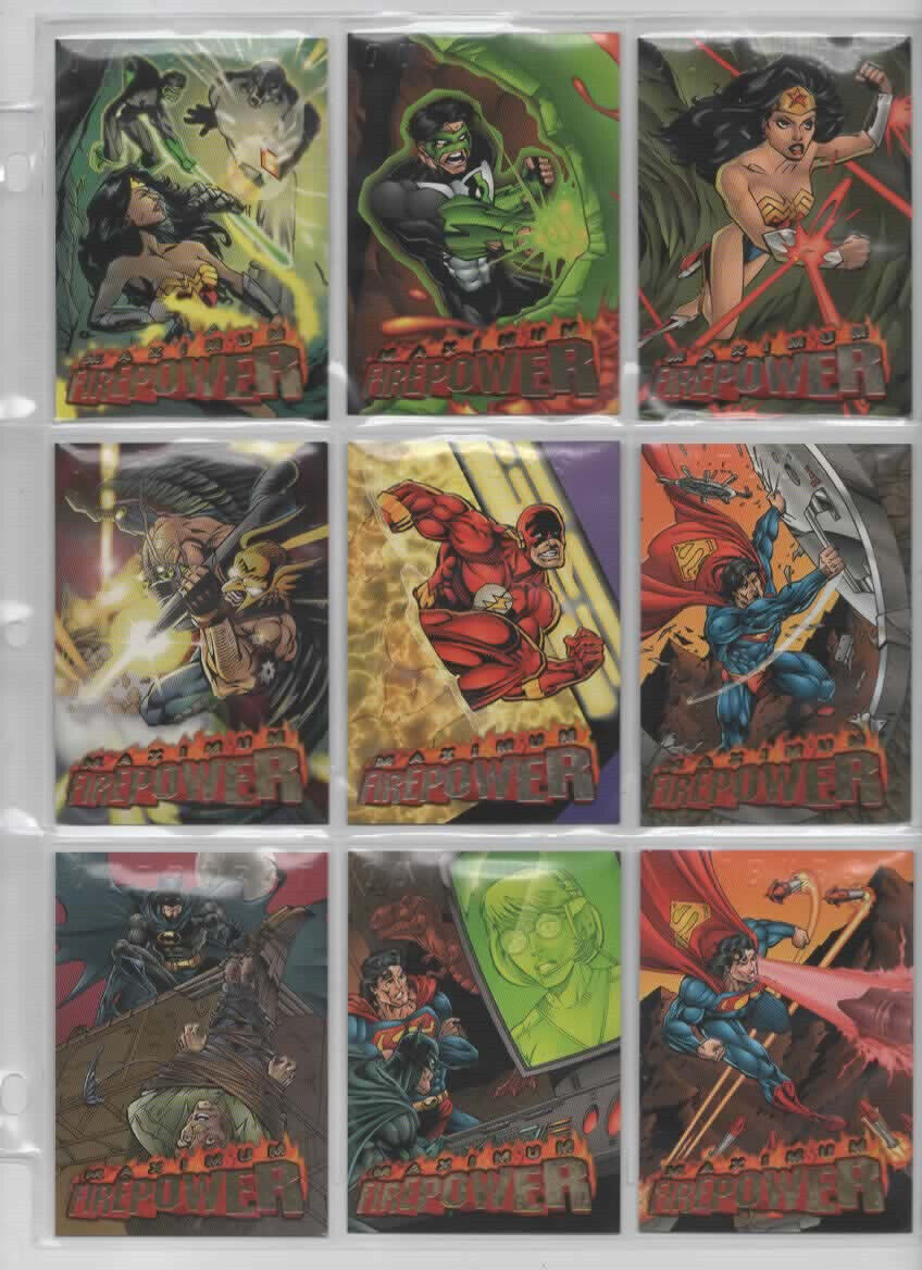 DC OUTBURST MAXIMUM FIREPOWER Chase Card Set NEWN OLD STOCK From Bankrupt Store