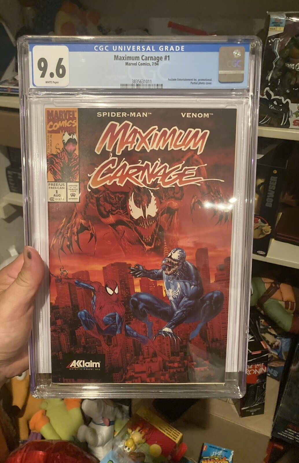 Maximum Carnage #1 CGC 9.6 NM+ 1994 ACCLAIM Promo Spider-Man Venom RARE Comic