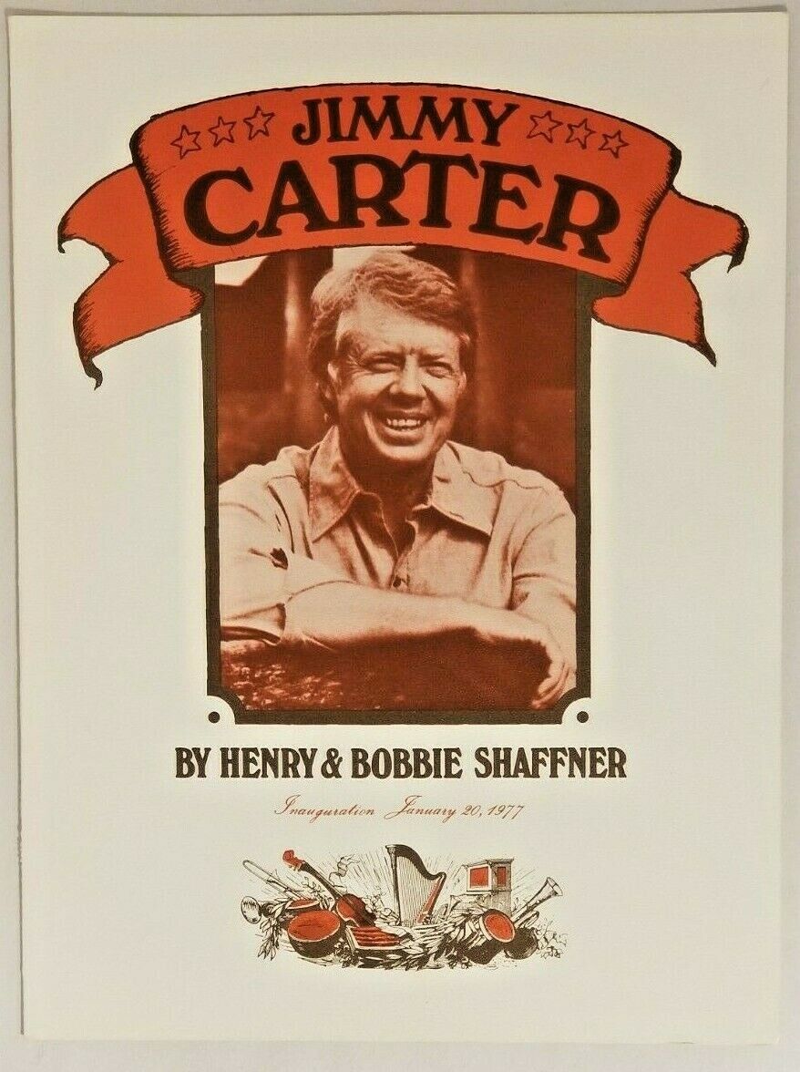 Sheet Music Jimmy Carter By Henry and Bobbie Shaffner Sheet 1977 B&H Publishing
